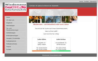 wiedemann-sicherheitstechnik.de website preview