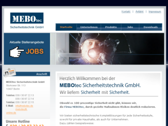 mebotec.de website preview