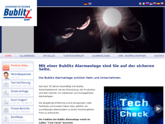 bublitz-alarm.de website preview