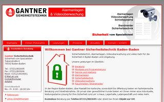 gantner-sicherheitstechnik.de website preview