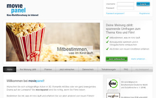 moviepanel.de website preview