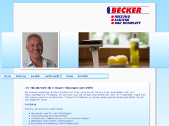 bad-becker.de website preview
