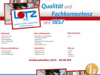 lotz-sanitaer-heizung.de website preview