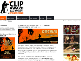 clipaward.org website preview