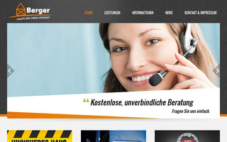berger-alarm.de website preview