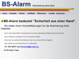 bs-alarm.de website preview