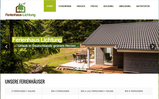 ferienhaus-lichtung.de website preview