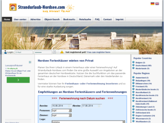 strandurlaub-nordsee.com website preview