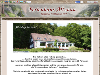 ferienhaus-altenau.de website preview