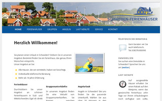 schweden-ferienhaeuser.de website preview
