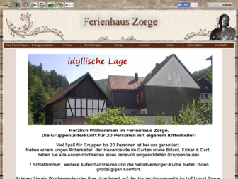 ferienhaus-zorge.de website preview