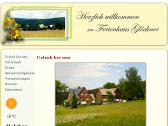 ferienhaus-gloeckner.de website preview