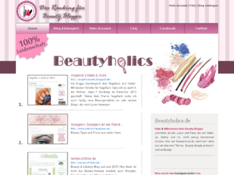 beautyholics.de website preview