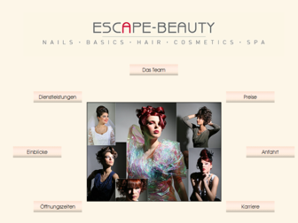 escape-beauty.de website preview