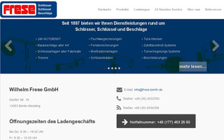 schluesseldienst-frese.berlin website preview