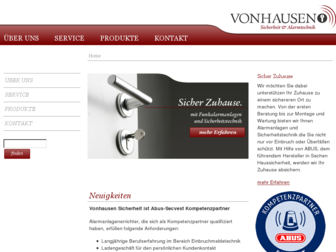 vonhausen-sicherheit.de website preview