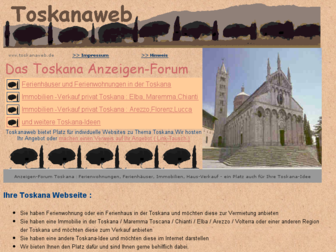 toskanaweb.de website preview