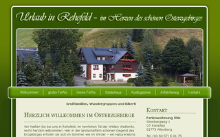 ferienwohnung-rehefeld.de website preview
