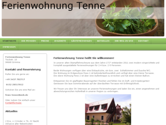 ferienwohnung-tenne.de website preview