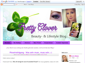 prettyclover.blogspot.com website preview