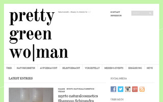 prettygreenwoman.de website preview