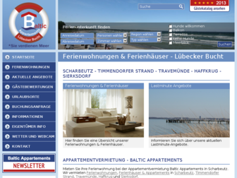 baltic-appartements.de website preview