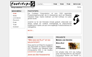 footsteps-filmproduktion.de website preview