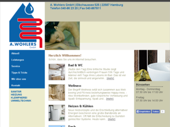 wohlers-sanitaer.de website preview