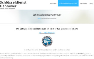 schluesseldienste-hannover.de website preview