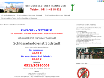 hannover-suedstadt-schluesseldienst.de website preview