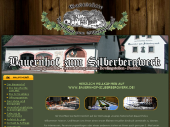 bauernhof-silberbergwerk.de website preview