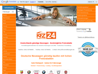 kfzvermittlung24.de website preview