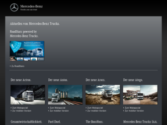 trucks.mercedes-benz.com website preview