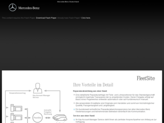 fleetsite.mercedes-benz.de website preview