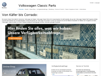 volkswagen-classicparts.de website preview