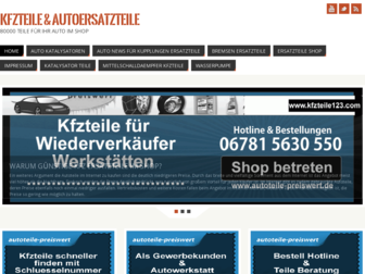 kfzteile123.com website preview