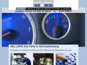 hellwig-kfz-teile.de website preview