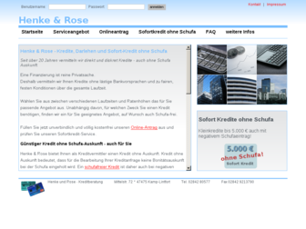 henke-rose.de website preview
