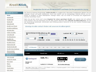 kreditklick.com website preview