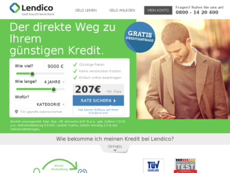 lendico.de website preview
