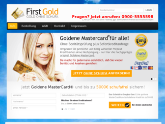 firstgold.de website preview