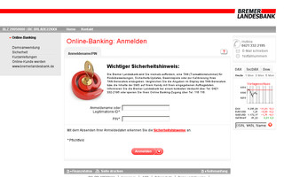 banking.bremerlandesbank.de website preview