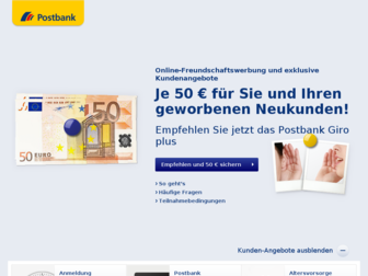 empfehlung.postbank.de website preview