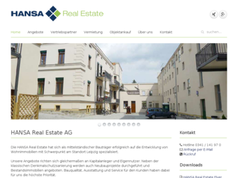 hansa-real-estate.de website preview