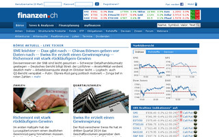 finanzen.ch website preview