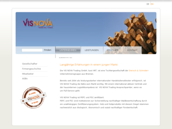 visnova.de website preview