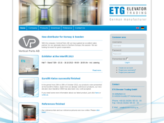 elevator-trading.de website preview