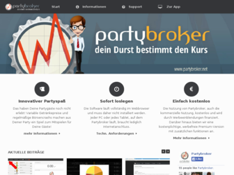 partybroker.net website preview