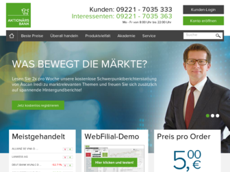 aktionaersbank.de website preview
