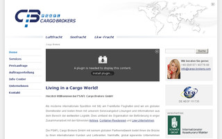 cargo-brokers.com website preview